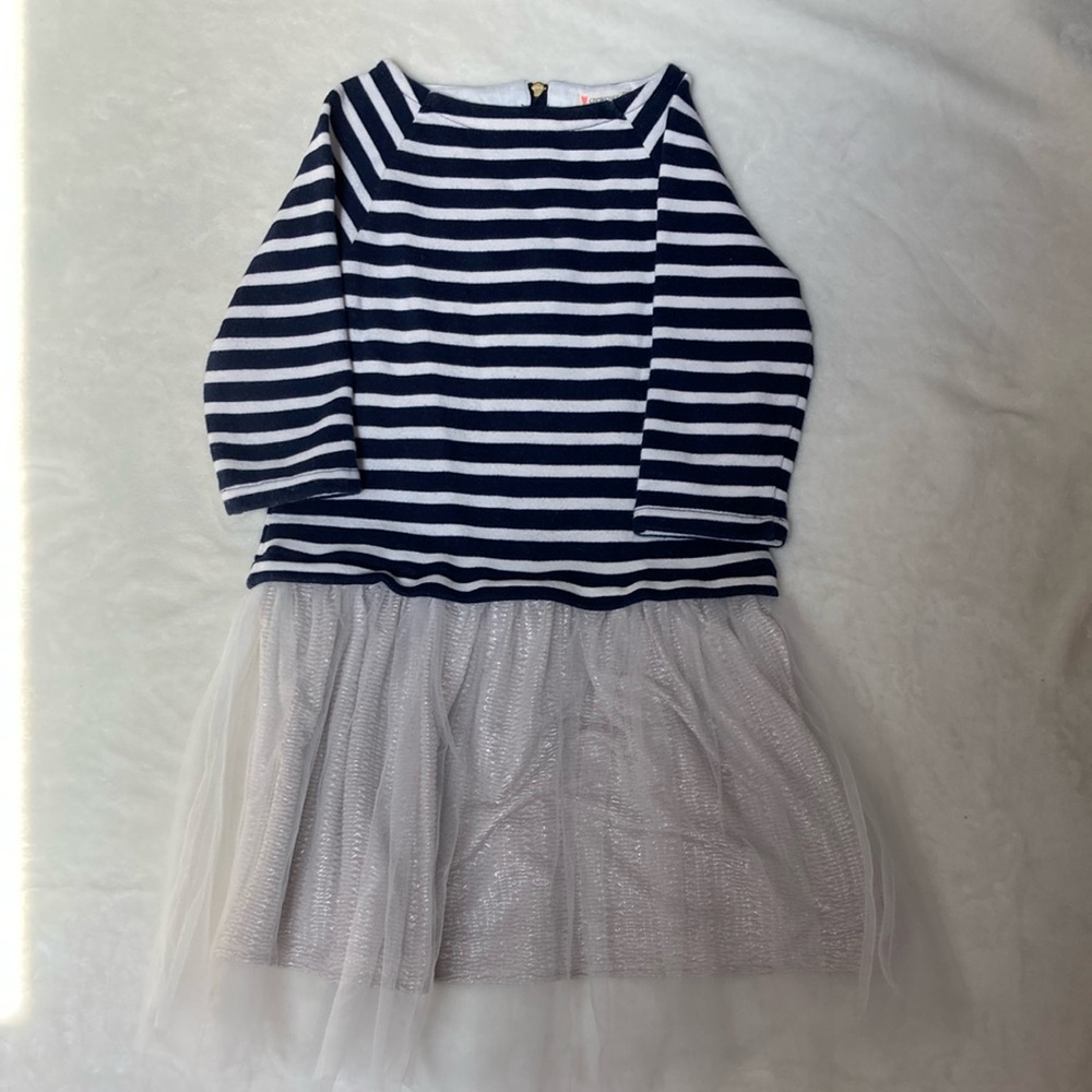 Crewcuts Mixed Media Striped Dress